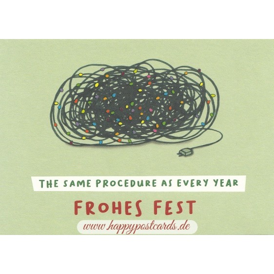 The same procedure as every year - Frohes Fest - Christmas Postcard