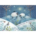 Friedliche Weihnachten - Sheep - Christmas Postcard