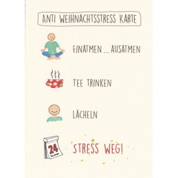 Anti Weihnachtsstress - Weihnachtskarte