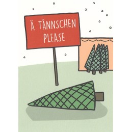 Ä tännschen Please - Christmas Postcard