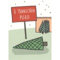 Ä tännschen Please - Christmas Postcard