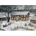 Yard in winter - Pettersson postcard