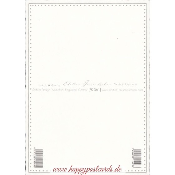 Frankfurt - Palmengarten - Tausendschön - Postkarte