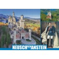 Königsschloss Neuschwanstein - König Ludwig II- Ansichtskarte