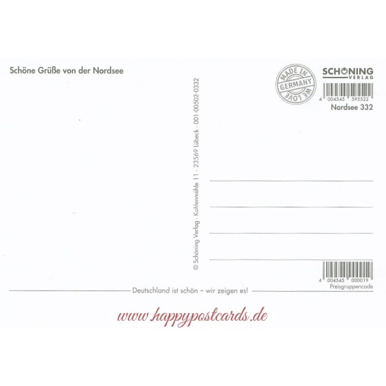 North Sea - Multi - Starfish - Viewcard