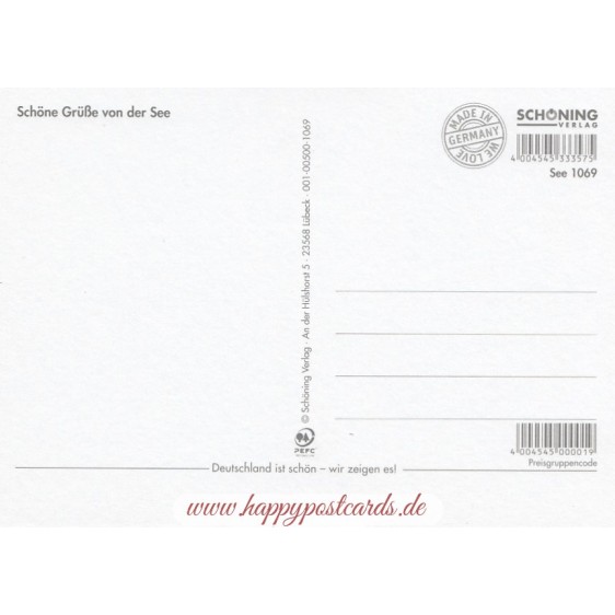 Sonne, Sand und Meer - Viewcard