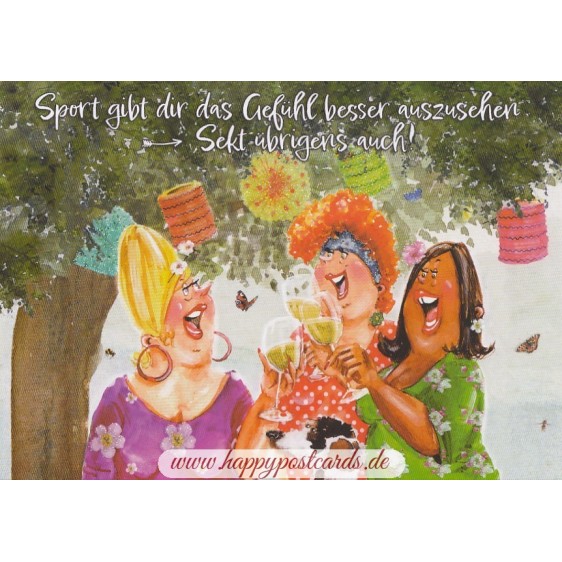 Sport gibt dir das Gefühl -  Ingrid Berendsen Postcard
