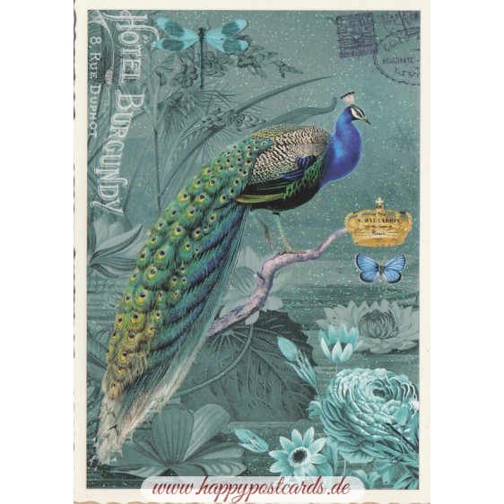 Peacock Hotel Burgundy - Tausendschön - Postcard