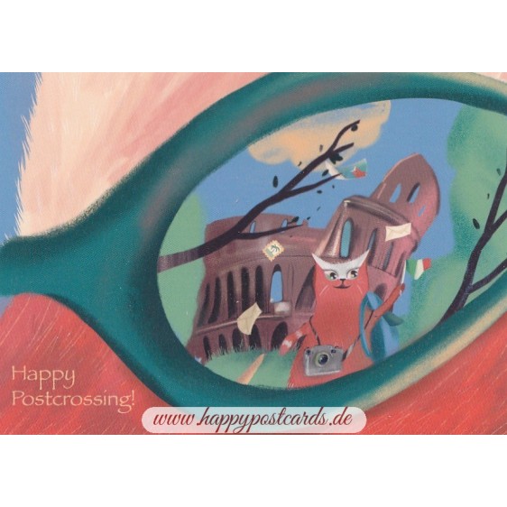 Happy Postcrossing - Italy : Rome - Postcard
