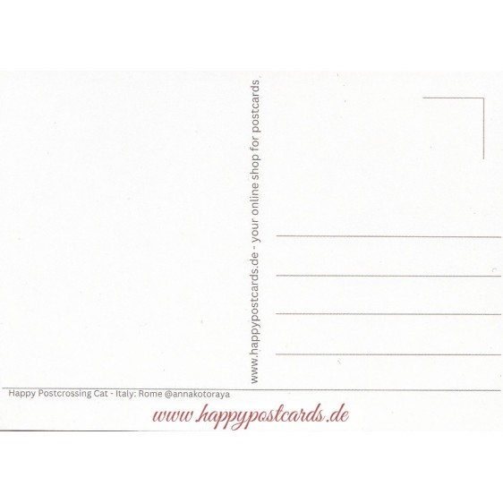 Happy Postcrossing - Italy : Rome - Postcard