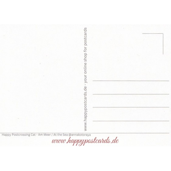 Happy Postcrossing - Am Meer - Postkarte