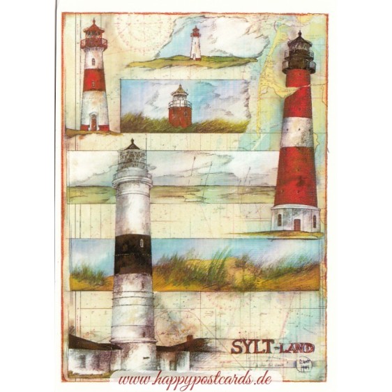 Sylt Land - Ole West - Postcard