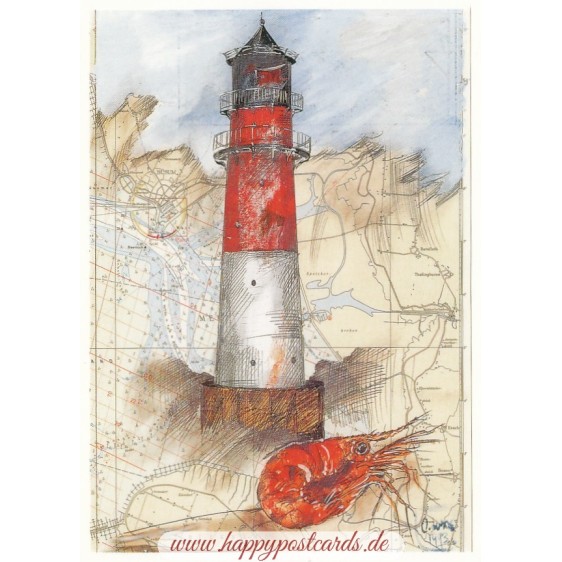 Büsum - Ole West - Postcard