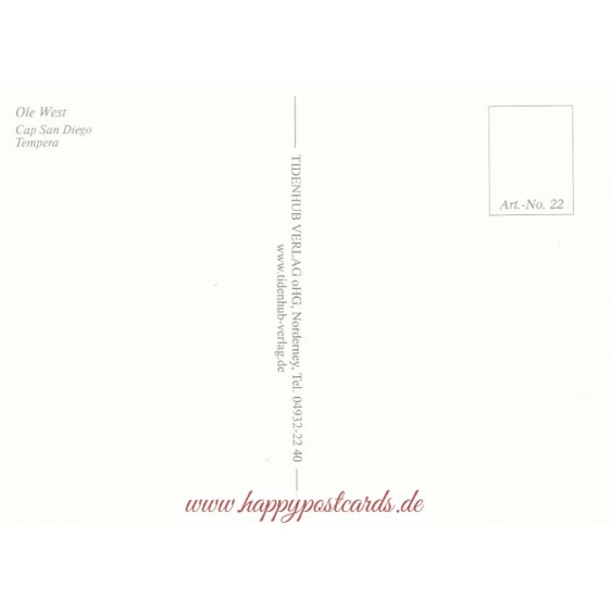 Cap San Diego Tampera - Ole West - Postkarte