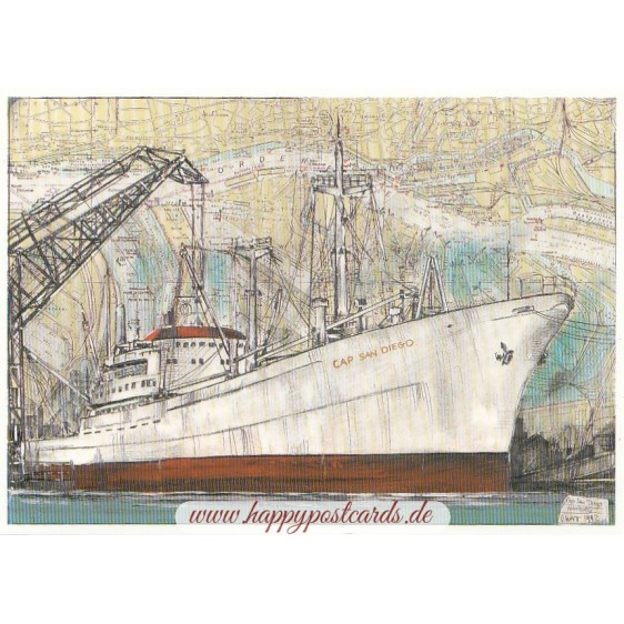 Cap San Diego Tampera - Ole West - Postcard