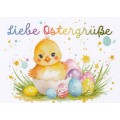 Liebe Ostergrüße - Chick - Easterpostcard