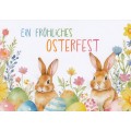 Ein fröhliches Osterfest - 2 Bunnies - Easterpostcard