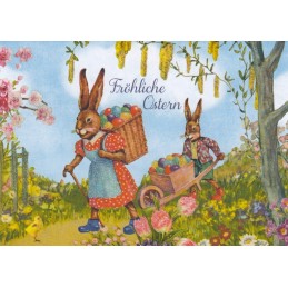 Bunny pair - Carola Pabst Postcard