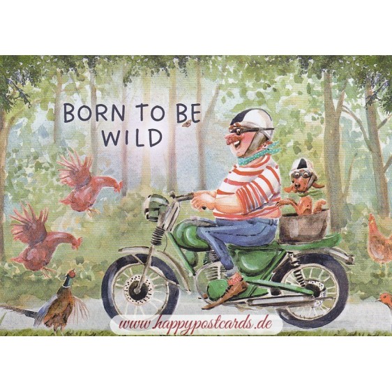 Born to be wild -  Ingrid Berendsen Postcard