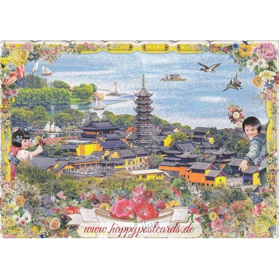 China - Nanjing - Jiming Temple - Tausendschön - Postcard