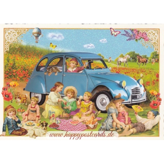 Picknick - Tausendschön - Postkarte