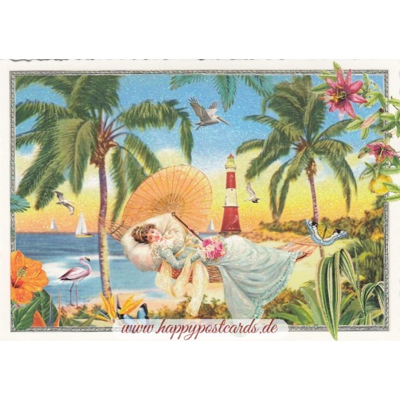 Lady in Paradise - Tausendschön - Postcard