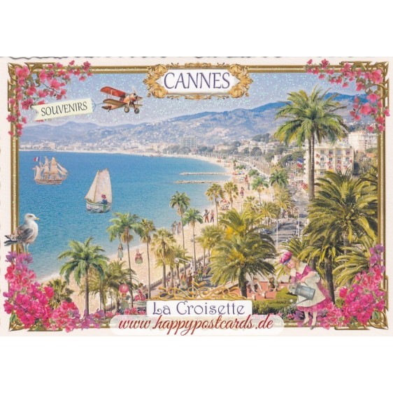 Cannes - La Croisette - Tausendschön - Postkarte