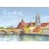 Regensburg - gemalt - Ansichtskarte