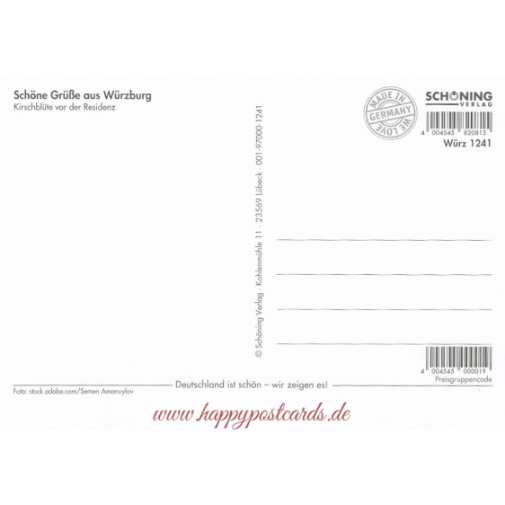 Würzburg - Residence -  Viewcard