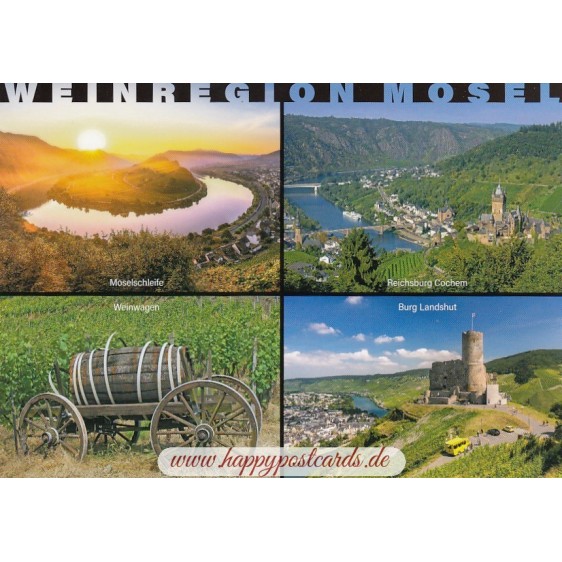 Weinregion Mosel  - Ansichtskarte