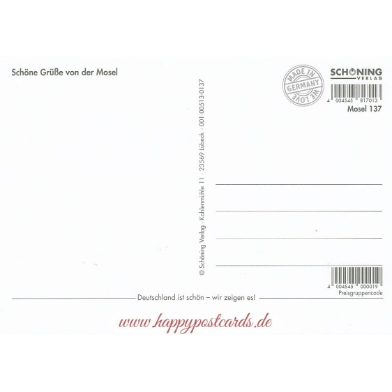 Wine region Mosel - Viewcard