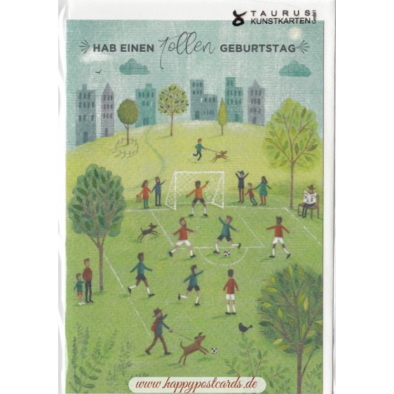 Hab einen tollen Geburtstag - Football - Birthday greeting card