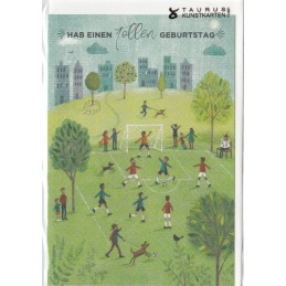 Hab einen tollen Geburtstag - Football - Birthday greeting card