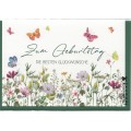 Zum Geburtstag - Flowers - Birthday greeting card