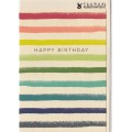 Happy Birthday - Stripes - Birthday greeting card