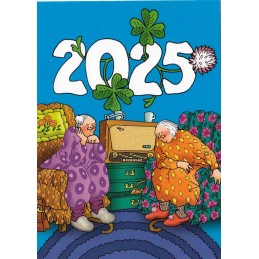 620 - Old Ladies listening to radio 2025 - Löök Postcard