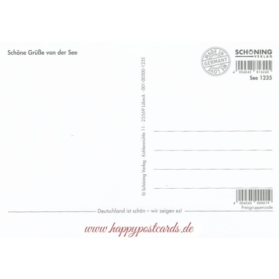 Meer - Moin Moin - Ansichtskarte