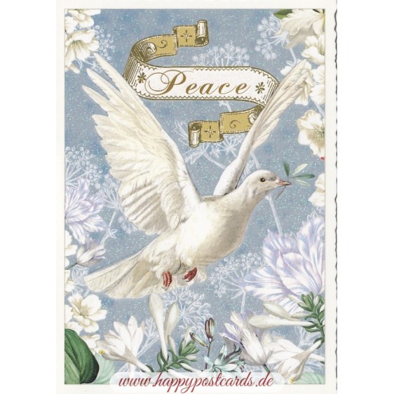 Peace - Dove - Tausendschön - Postcard