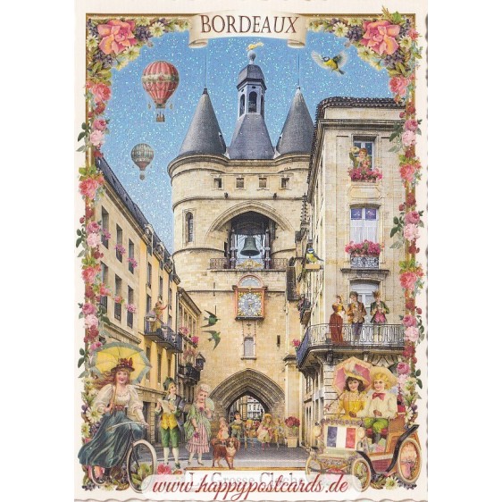 Bordeaux - La Grosse Cloche - Tausendschön - Postkarte