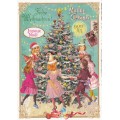 Merry Christmas - Children dancing around christmastree - Tausendschön - Postcard