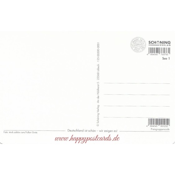 Am Meer macht der Wind die Musik - Postkarte