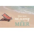 Man sitzt viel zu wenig am Meer - Postkarte