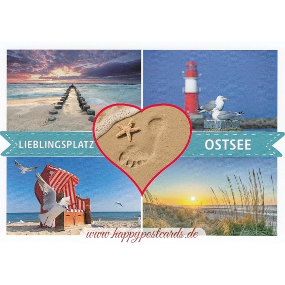 Lieblingsplatz Ostsee - Viewcard