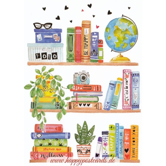 Bücher - Carola Pabst Postkarte