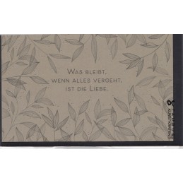Was bleibt, wenn alles vergeht, ist die Liebe - Trauerkarte