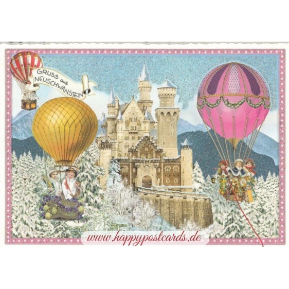 Schloss Neuschwanstein - Tausendschön - Postkarte