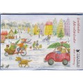 Bike ride across christmas market - Luminous Advent calendar
