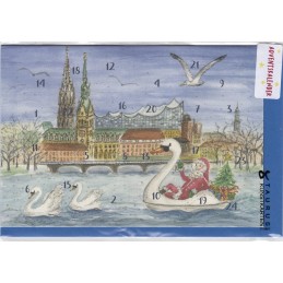 Hamburg - Town hall - Advent calendar