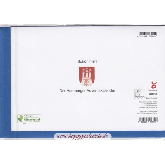 Hamburg - Town hall - Advent calendar