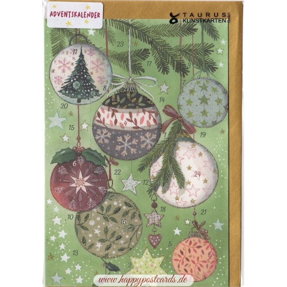 Christbaumkugeln - Adventskalender